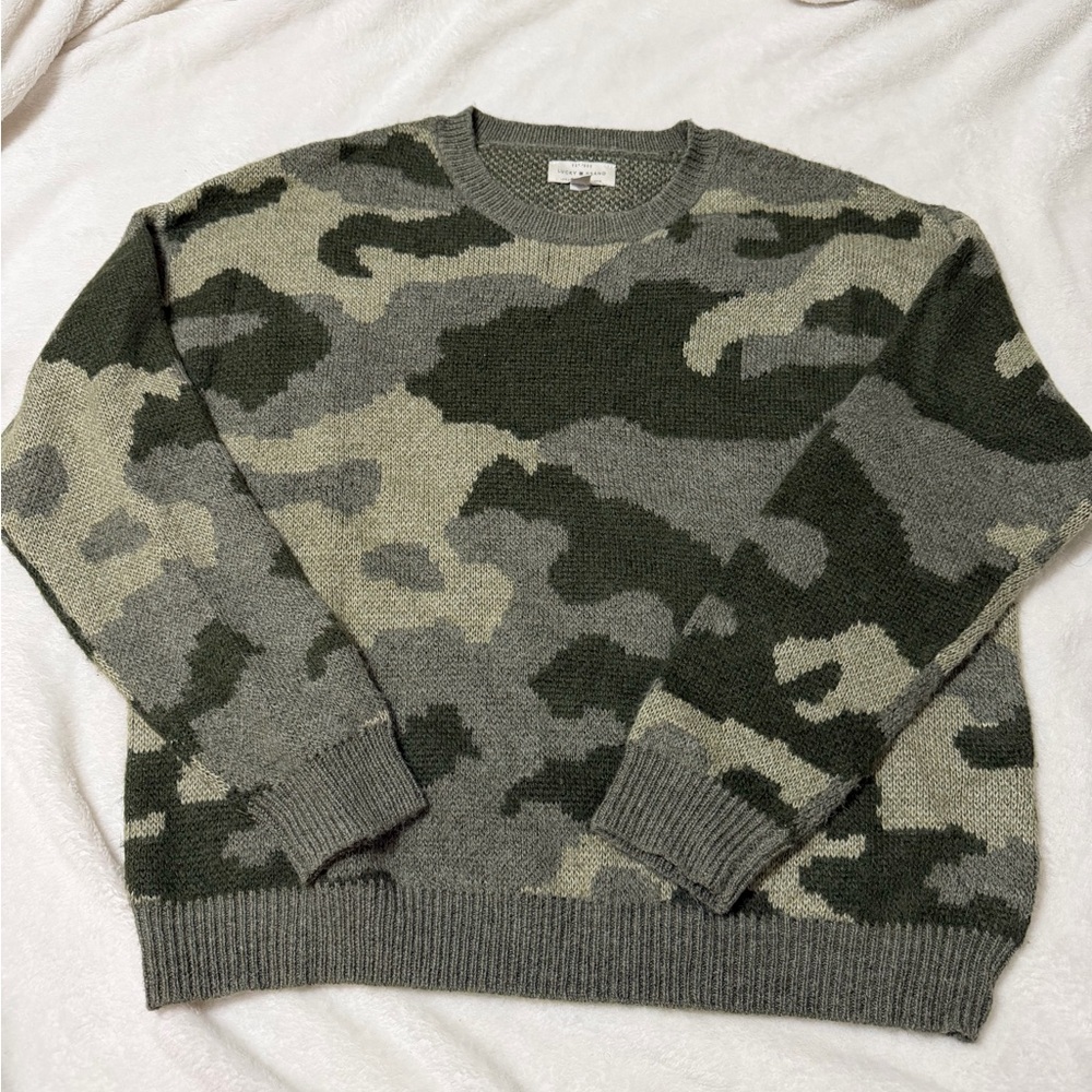 Lucky Brand Camouflage Sweater